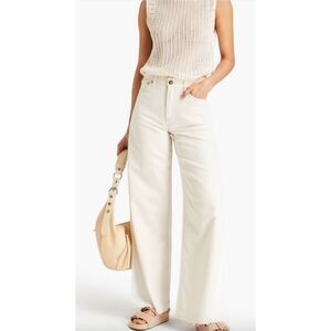 RAG & BONE Sofie two tone high rise wide leg jeans Featherweight Size 28